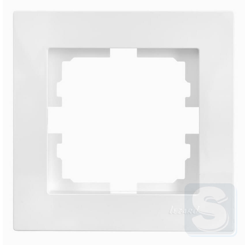 Рамка на 1 пост Lezard VESNA Білий 742-0200-146