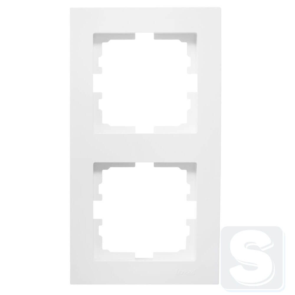 Рамка на 2 пости ВЕРТ Lezard VESNA Білий без рамки 742-0200-152