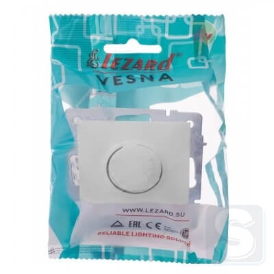 Диммер 800Вт Lezard VESNA Белый без рамки 742-0288-115 -7