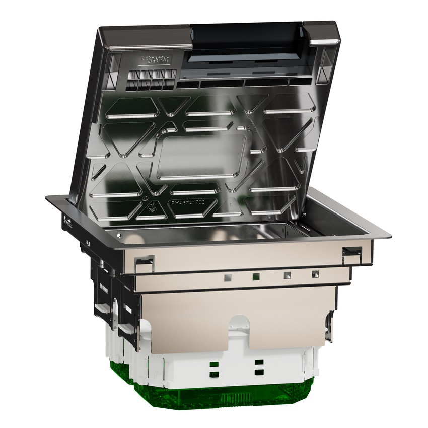Металевий лючок на 4 пости Schneider Unica System+ (INS52121) -1
