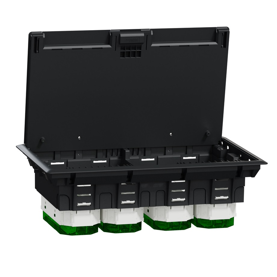 Підлоговий лючок на 12 постів Schneider Unica System+ (INS52126) -1