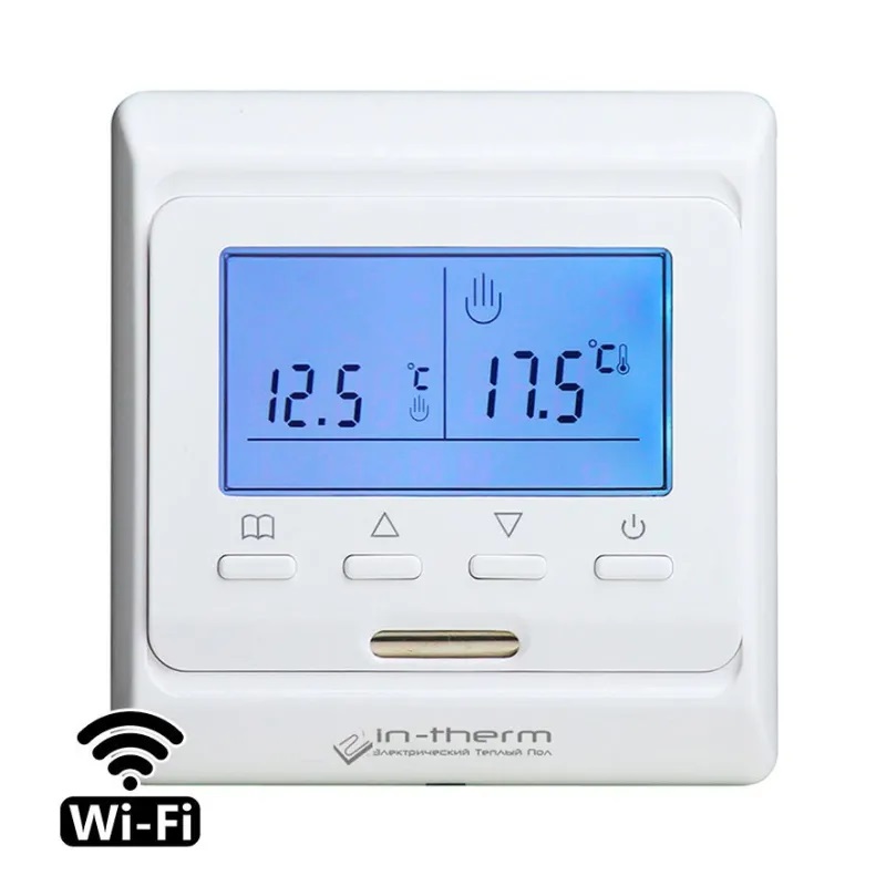 Wi-Fi Терморегулятор In-Therm E51 Белый програмируемый -1