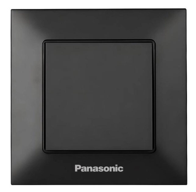 Заглушка розетки черный матовый Panasonic Arkedia Slim (WNTC07012BL-UA)