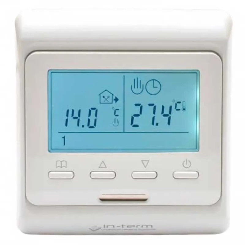 Терморегулятор In-Therm E51.716 Белый програмируемый -1