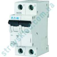 Автоматический выключатель 25 А, тип С, 2P, PL4-C25/2 Eaton (293144)