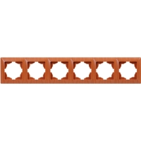 Рамка 6-ти місна горизонтальна VISAGE Дуб (VS 28 19 147) Рамка 6-ти місна горизонтальна VISAGE Дуб (VS 28 19 147)