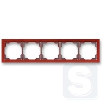 Рамка пятерная ABB Neo терракота