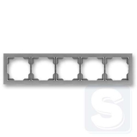 Рамка 5-постова ABB Neo сталь