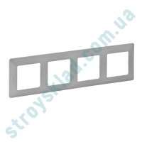Рамка на 4-поста, алюминий Legrand Valena Life 754134