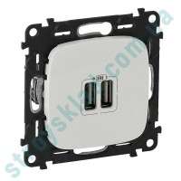 Зарядное устройство USB Legrand Valena Allure 754999 жемчуг