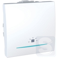 Кнопка 1-кл. "Світло" з підсвічуванням Unica 2 модуля біла MGU3.206.18LN