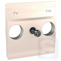 Накладка для TV/FM розетки Unica 2 модуля слоновая кость MGU9.440.25 Schneider