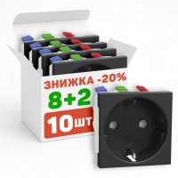 Комплект розеток с з/к 10шт. MGU3.036.1210