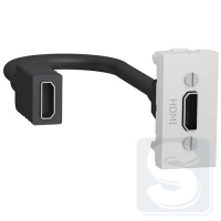 Розетка HDMI, 1 модуль, белый, Schneider UNICA NEW (NU343018)