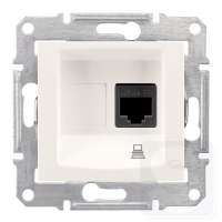Компьютерная розетка Sedna RJ45 кат. 6 Седна SDN4700123 слоновая кость-2