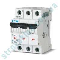 Автомат трехфазный 63 А, тип C, PL4-C63/3 Eaton Moeller (293166)