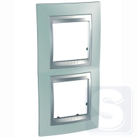 Рамка 2-я вертикальная Schneider Unica T MGU66.004V.094