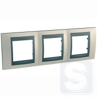Рамка 3-а Schneider Unica Top Титановий/Графіт (MGU66.006.295)